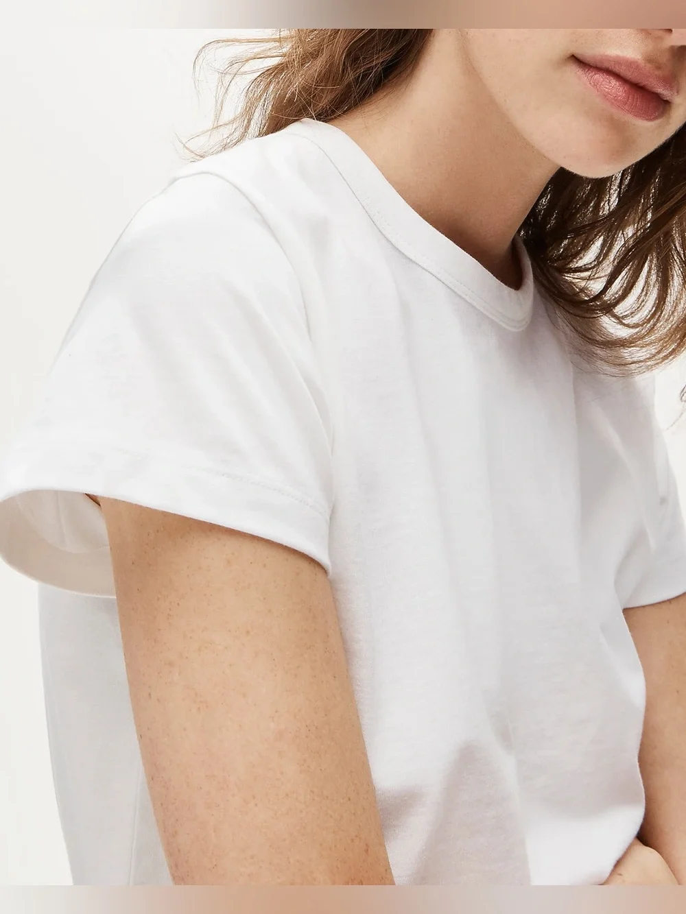 J.Crew Boyfriend jersey classic-fit T-shirt in white